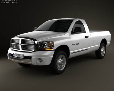 Dodge Ram 1500 Regular Cab Laramie 140-inch Box 2008 3D Model