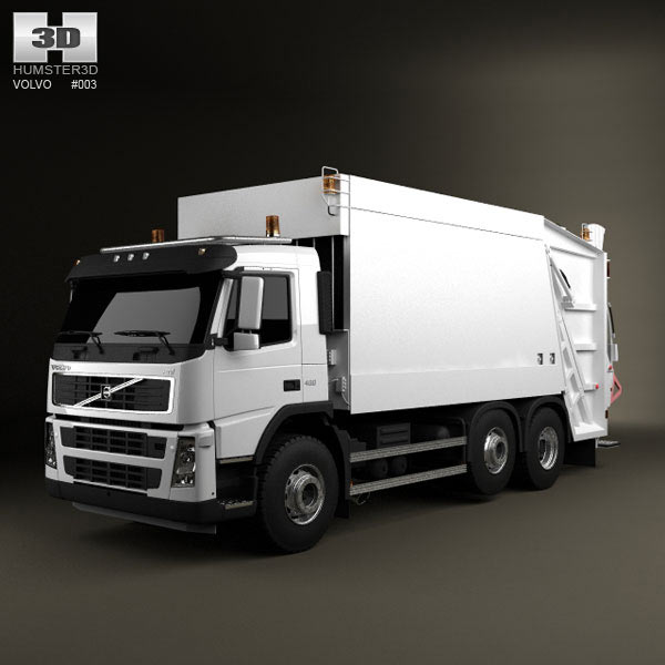 Volvo Truck 6×2 Garbage 2010 3D model
