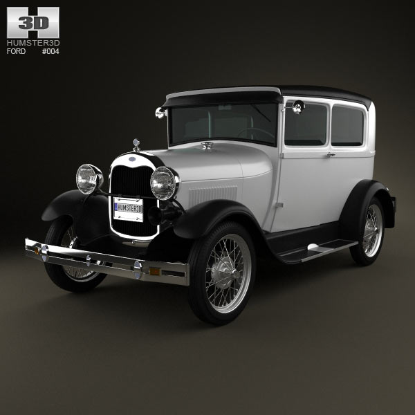 Ford Model A Tudor 1929 3D model