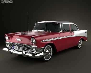 Chevrolet BelAir 2-door hardtop 1956 3D Model
