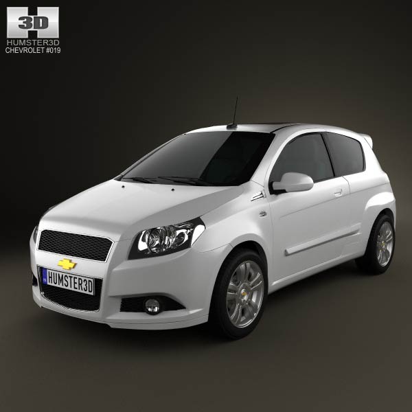 Chevrolet Aveo 3door 2009 3D model