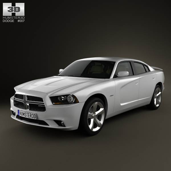 Dodge Charger (LX) 2011 with HQ Interior 3D model