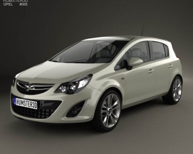 Opel Corsa D 5-door 2011 3D Model
