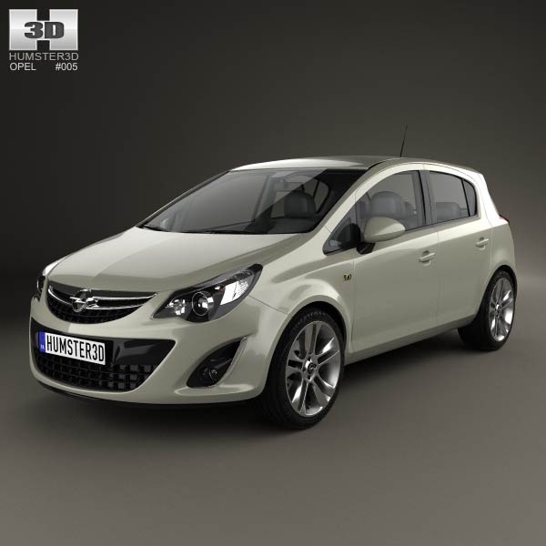 Opel Corsa D 5-door 2011 3D model