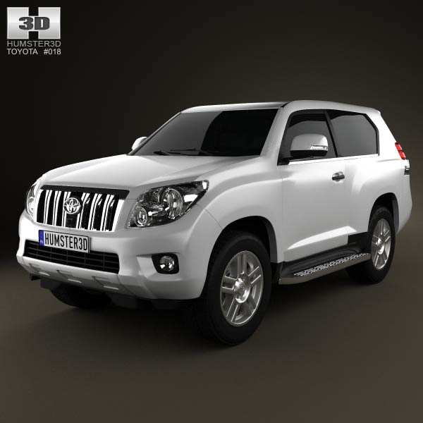 Toyota Land Cruiser Prado 3-door 2011 3D model