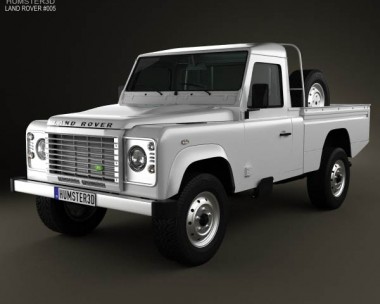 Land Rover Defender 110 High Capacity Pickup 2011 3D Model