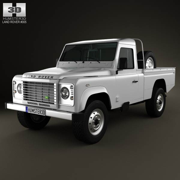 Land Rover Defender 110 High Capacity Pickup 2011 3D model