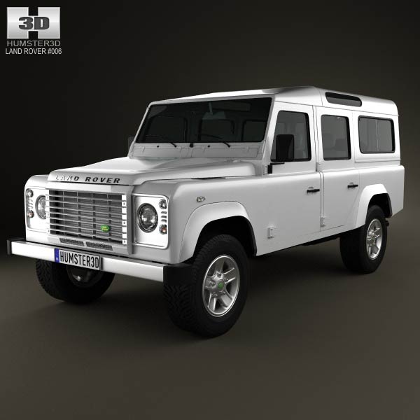 Land Rover Defender 110 Station Wagon 2011 3D model