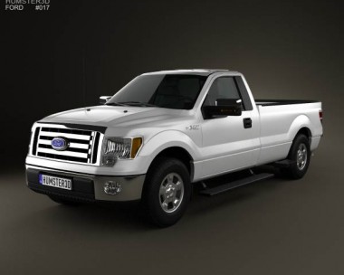 Ford F-150 XLT Regular Cab 8-foot Box 2011 3D Model