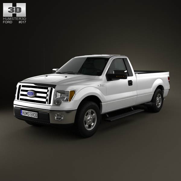Ford F-150 XLT Regular Cab 8-foot Box 2011 3D model