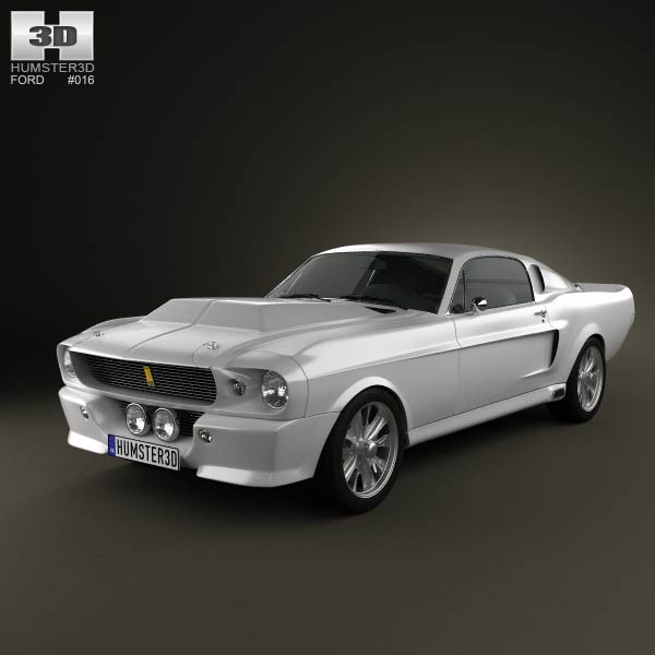 Ford Mustang Shelby GT500 Eleanor 1967 3D model