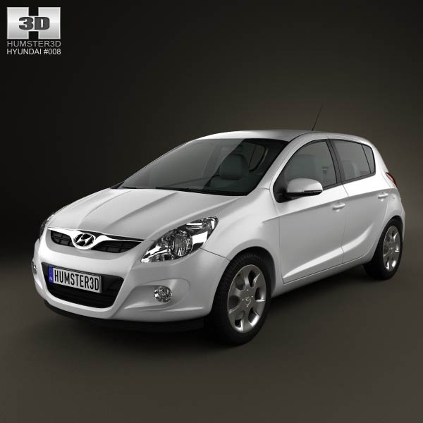 Hyundai i20 5-door 2010 3D model