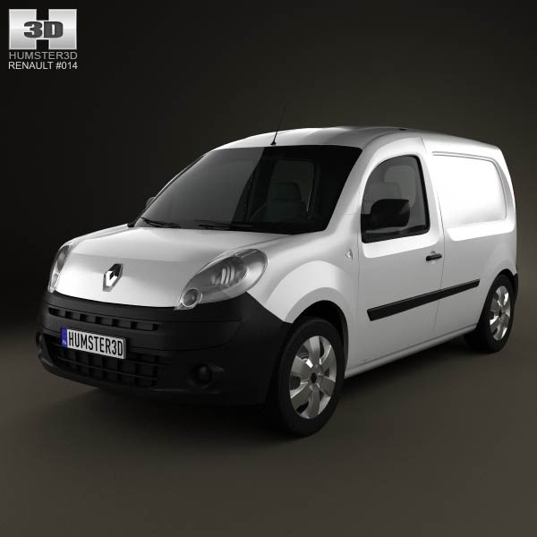 Renault Kangoo Van 1 Side Door 2011 3D model