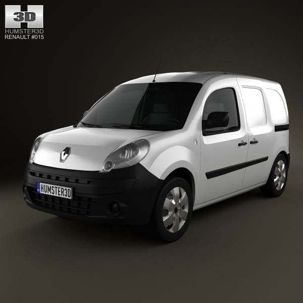 Renault Kangoo Van 2 Side Doors 2011 3D model