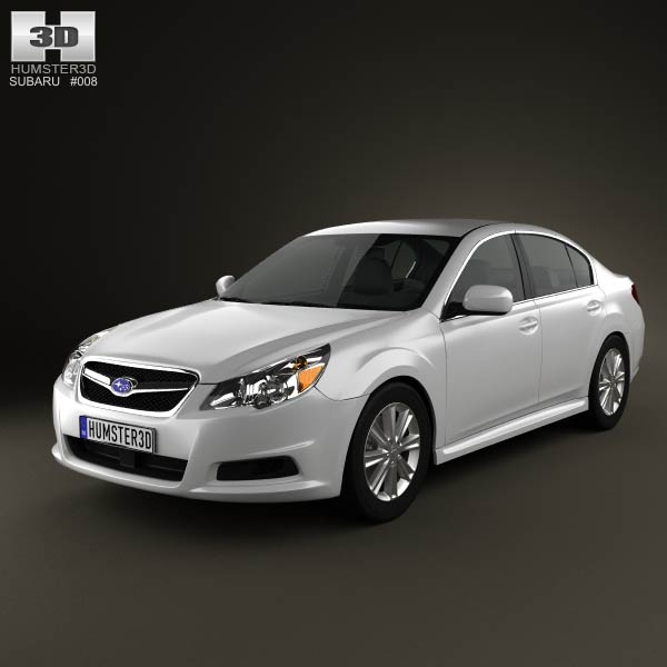 Subaru Legacy sedan US 2011 3D model