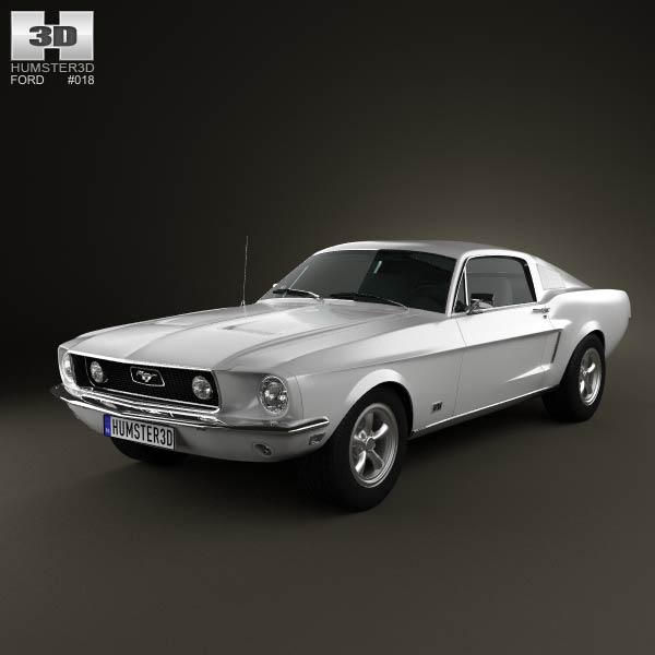 Ford Mustang GT 1967 3D model