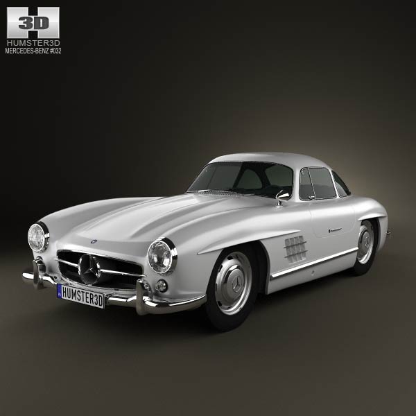 Mercedes-Benz 300 SL Gullwing 1954 3D model