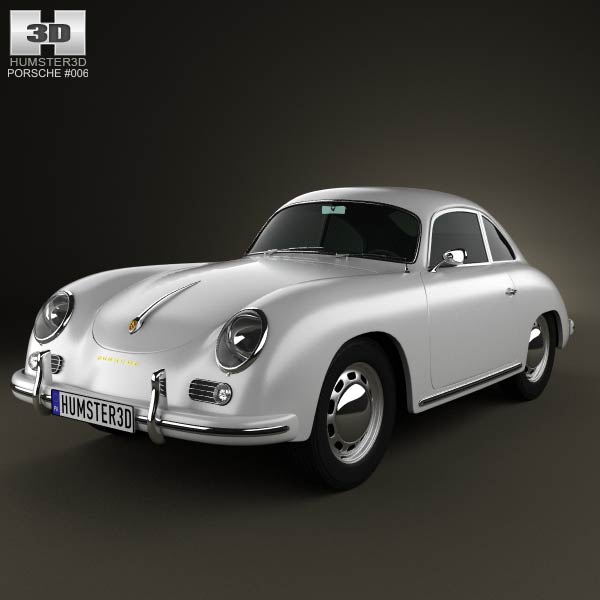 Porsche 356A coupe 1959 3D model