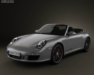 Porsche 911 Carrera 4GTS Cabriolet 2011 3D Model