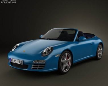 Porsche 911 Carrera 4S Cabriolet 2011 3D Model