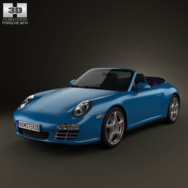 Porsche 911 Carrera 4S Cabriolet 2011 3D model