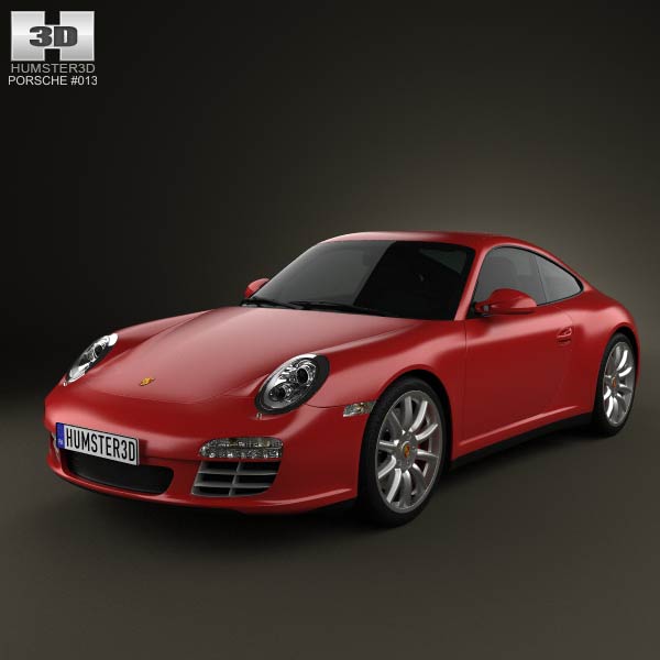 Porsche 911 Carrera 4S Coupe 2011 3D model