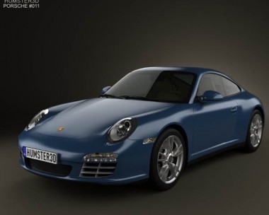 Porsche 911 Carrera 4 Coupe 2011 3D Model