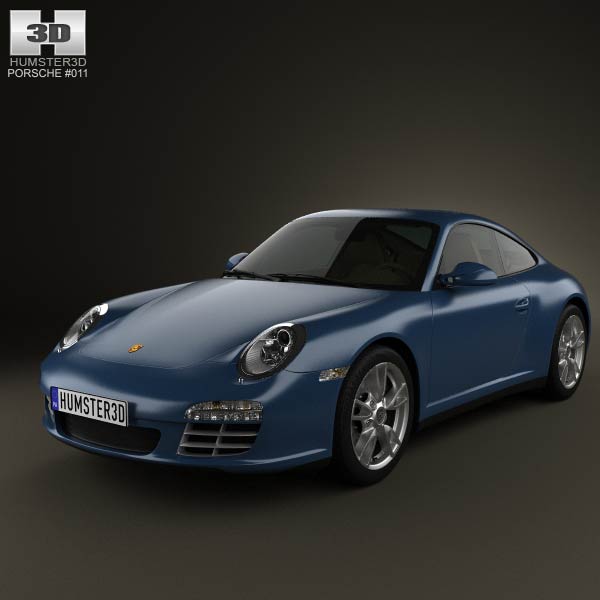 Porsche 911 Carrera 4 Coupe 2011 3D model