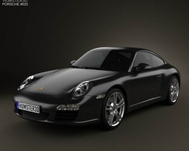 Porsche 911 Carrera Black Edition Coupe 2011 3D Model