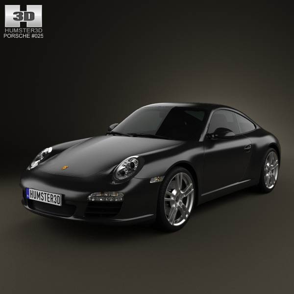 Porsche 911 Carrera Black Edition Coupe 2011 3D model