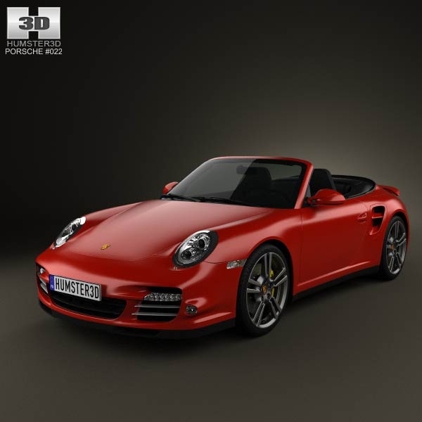 Porsche 911 Turbo Cabriolet 2011 3D model