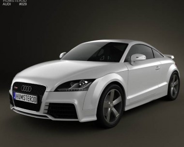 Audi TT RS Coupe with HQ Interior 2010 3D Model