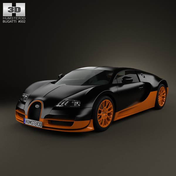 Bugatti Veyron Grand-Sport World-Record-Edition 2011 3D model