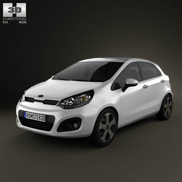 Kia Rio 5-door 2012 3D model