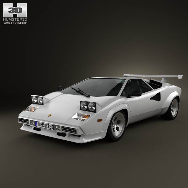 Lamborghini Countach 5000 QV 1985 3D model