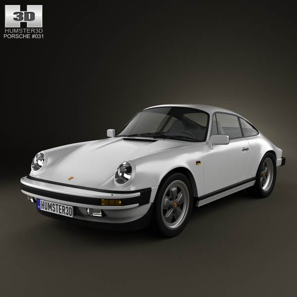 Porsche 911 Carrera Coupe 1987 3D model