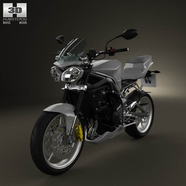 Triumph Street Treeple R 2012 3D model