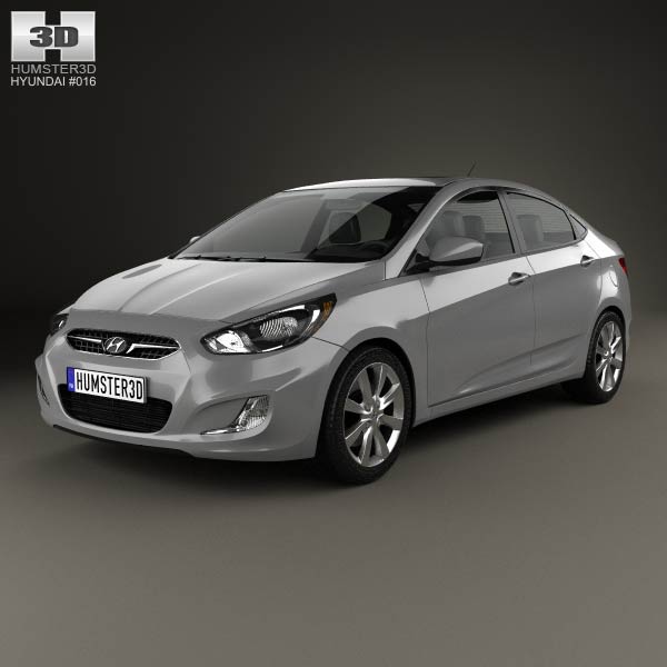 Hyundai Accent (i25) Sedan 2012 3D model