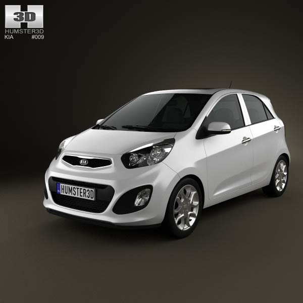 Kia Picanto (Morning) 5-door 2012 3D model