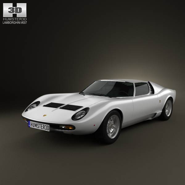 Lamborghini Miura P400SV 1971 3D model