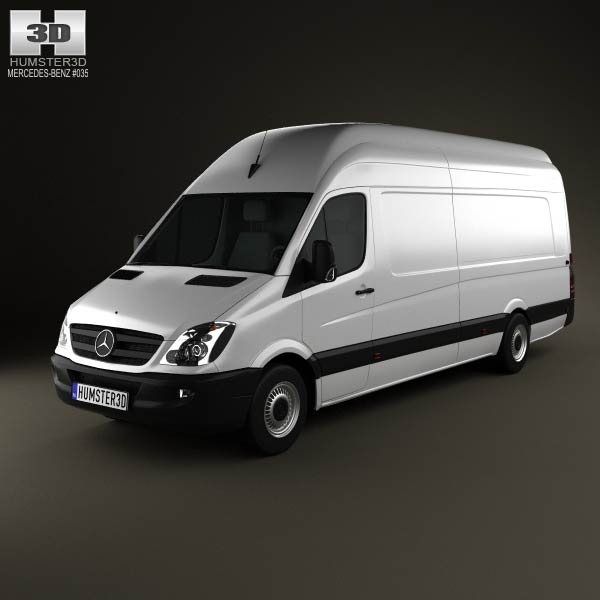 Mercedes-Benz Sprinter PanelVan Extralong 2011 3D model