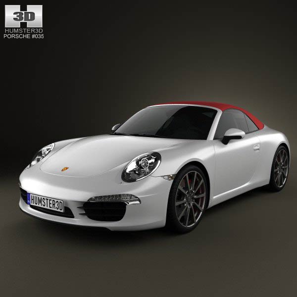 Porsche 911 Carrera S Cabriolet 2012 3D model
