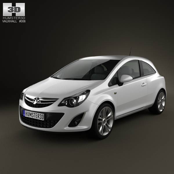 Vauxhall Corsa 3-door 2011 3D model