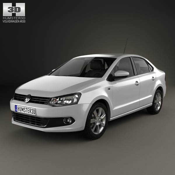Volkswagen Polo sedan 2012 3D model