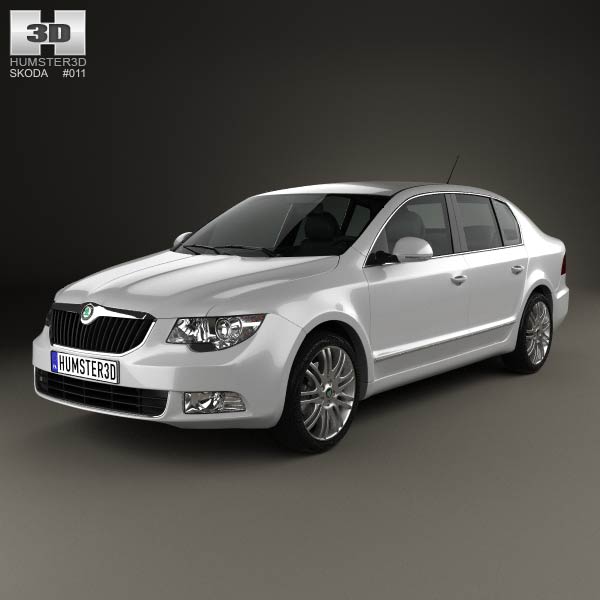 Skoda Superb Sedan 2011 3D model