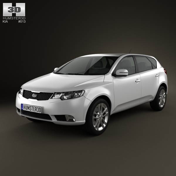 Kia Forte (Cerato, Naza) hatchback 5-door 2012 3D model