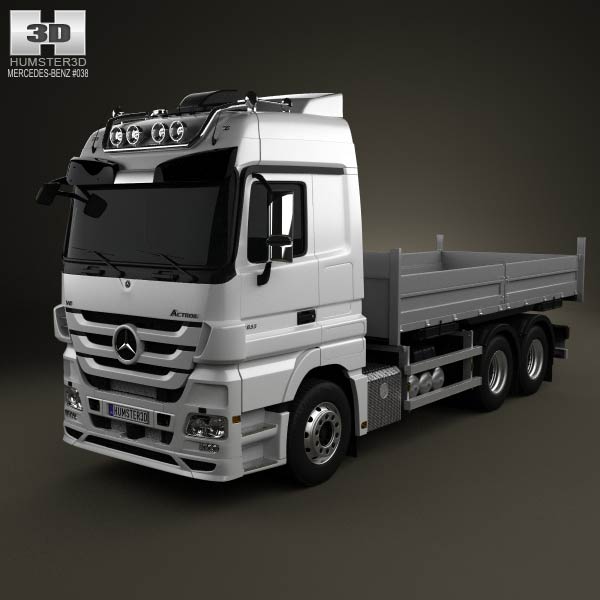 Mercedes-Benz Actros Flatbed 2011 3D model