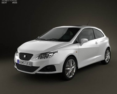 Seat Ibiza Sport Coupe 3-door 2011 3D Model