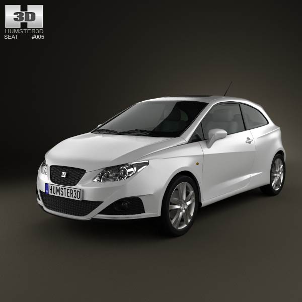 Seat Ibiza Sport Coupe 3-door 2011 3D model