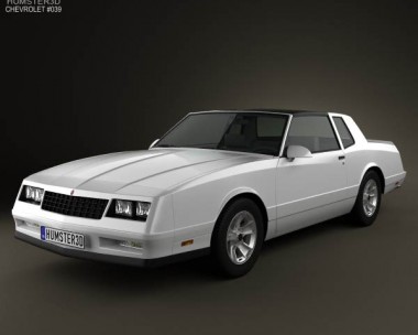 Chevrolet Monte Carlo SS 1986 3D Model